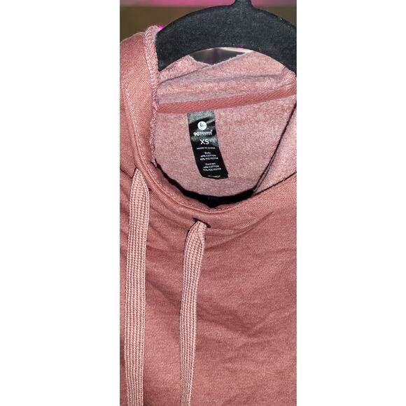 90 Degrees by Reflex Stonewashed Cropped Hoodie Sweater - Size XS - Picture 3 of 4